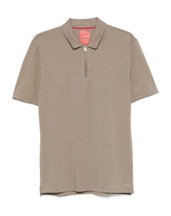 Рубашка поло с эффектом меланжа, зеленый Hugo