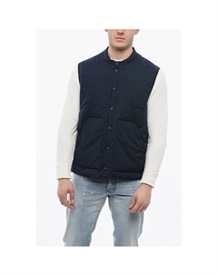 Пуховик без рукавов из ткани рипстоп, Blue Woolrich