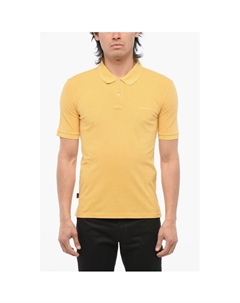 Поло из вышитой ткани тон-в-тон, Yellow Woolrich