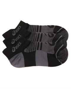 Носки мужские No Show - комплект из 3 пар, Black/Grey Asics