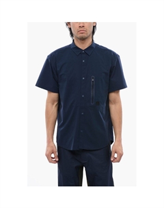 Синяя рубашка из полиэстера, Blue Woolrich