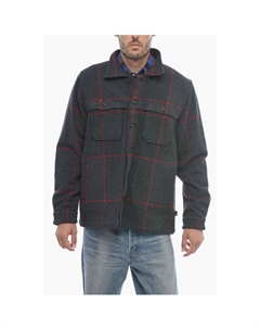 Клетчатая шерстяная смесовая рубашка MALONE, Gray Woolrich