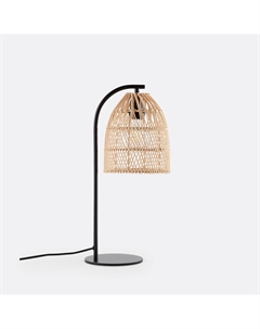Настольная лампа из металла и ротанга Dankia бежевый Laredoute