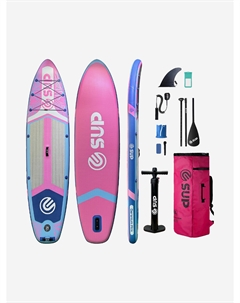Надувной SUP-борд GERANIUM PINK, 11' 335х84х15 см, сапборд, Розовый E-sup