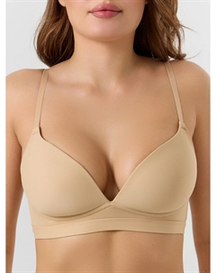 Бюстгальтер t-shirt без косточек бежевого цвета Mark formelle