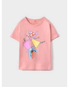 Футболка с принтом "феи", розовая Stella mccartney