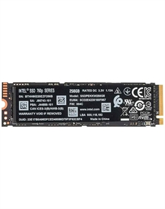 SSD накопитель Intel M.2 760p 256 Гб PCIe 3D TLC (SSDPEKKW256G8XT)
