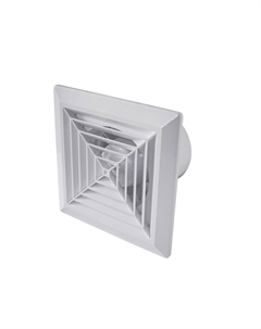 Вентилятор осевой К с антимоскитной сеткой 200х200 мм d150 мм белый Event