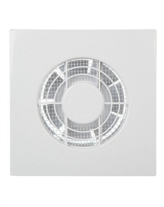 Вентилятор осевой Зефир с обратным клапаном с антимоскитной сеткой 157х157 мм d100 мм белый Event