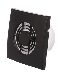 Вентилятор осевой Зефир с антимоскитной сеткой 157х157 мм d100 мм карбон Event