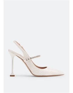 Туфли Crystal Slingback, белый Miu miu