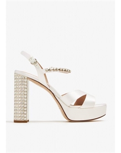 Сандалии Satin Platform, белый Miu miu