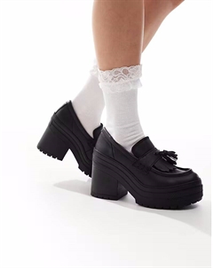 Лоферы на каблуке Chuck 70 De Luxe черного цвета Converse