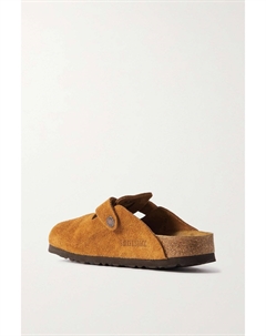 Бостонские замшевые тапочки, коричневый Birkenstock