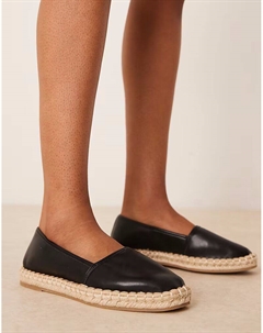 Эспадрильи Joey с закрытым носком черного цвета Asos design