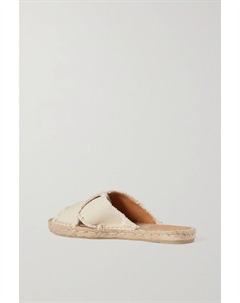 + NET SUSTAIN шлепанцы-эспадрильи из парусины Palmera с бахромой, кремовый Castaner