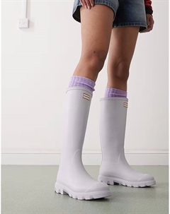 Высокие резиновые сапоги Downpour светло-серого цвета Hunter