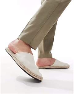 Эспадрильи-мюли белого цвета Asos design
