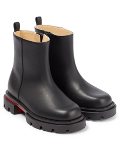 Кожаные сапоги Minibootamoi, черный Christian louboutin