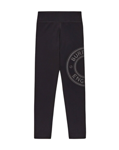 Леггинсы с логотипом, черный Burberry