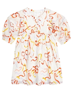 Платье из хлопка с принтом, белый Chloe