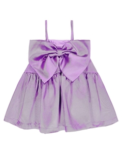 Атласное платье с бантом, фиолетовый Caroline bosmans
