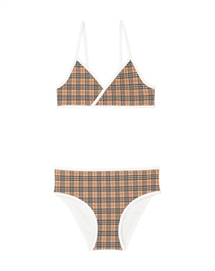 Бикини в винтажную клетку, бежевый Burberry