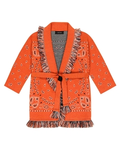 Жаккардовый кардиган с банданой, разноцветный Alanui