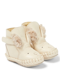 Кожаные сапоги Baby Kapi, белый Donsje