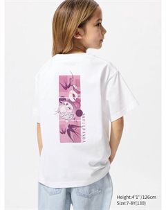 Футболка с графическим принтом Pop mart ut, белый Uniqlo