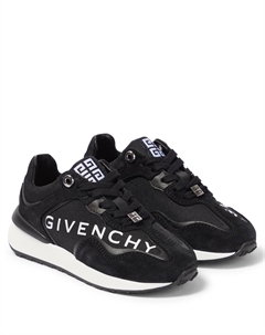 Кроссовки из кожи, замши и парусины с логотипом Kids, разноцветный Givenchy