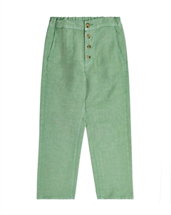 Брюки Erodium из смесовой льняной ткани, синий Caramel