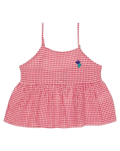 Топ Vichy из хлопка и льна, разноцветный Bobo choses