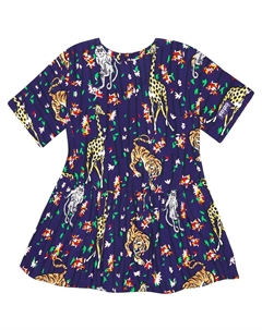 Платье с принтом, синий Kenzo