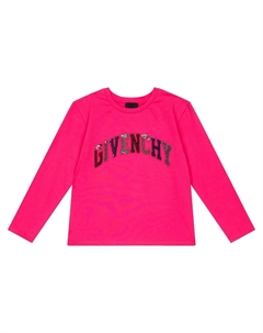 Хлопковая футболка Kids, розовый Givenchy