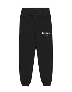 Хлопковые спортивные штаны с логотипом, черный Balmain