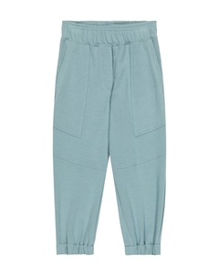 Спортивные штаны из хлопкового джерси, синий Brunello cucinelli