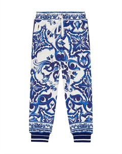 Спортивные брюки из хлопкового джерси с принтом Dolce&Gabbana, разноцветный Dolce&gabbana