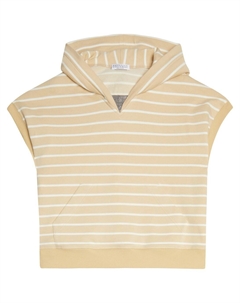 Хлопковый жилет, бежевый Brunello cucinelli