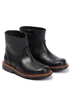 Кожаные ботильоны, черный Bonpoint