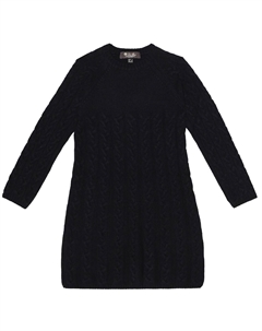 Кашемировое платье Downy Cables, синий Loro piana