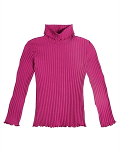 Топ из смесового хлопка в рубчик, розовый Il gufo