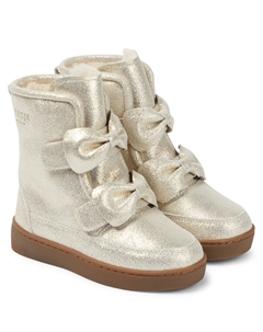 Сапоги Isa с эффектом металлик, серебряный Donsje