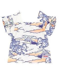 Хлопковый топ с принтом, разноцветный Kenzo