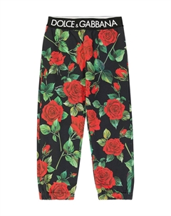 Спортивные брюки из хлопкового джерси с логотипом Dolce&Gabbana, красный Dolce&gabbana