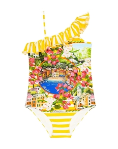 Купальник Portofino с принтом Dolce&Gabbana, разноцветный Dolce&gabbana