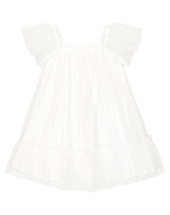 Многослойное мини-платье, белый Il gufo