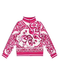 Спортивная куртка из хлопкового джерси Majolica Dolce&Gabbana, розовый Dolce&gabbana