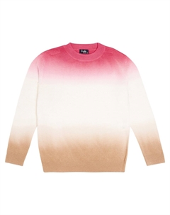 Свитер из натуральной шерсти с эффектом «омбре», оранжевый Il gufo