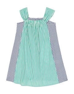 Полосатое платье из хлопкового поплина, разноцветный Il gufo